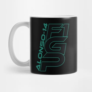 Fernando Alonso 14 Formula One F1 Driver Mug